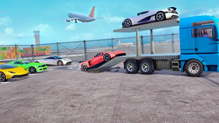 Airplane Car Transporter Game android App screenshot 0